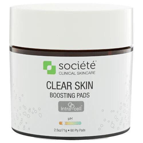 SOCIETE Clear Skincare Active Skin Boosting Pads Acne Treatment 60 Pads 71g - Australian Empire Shop