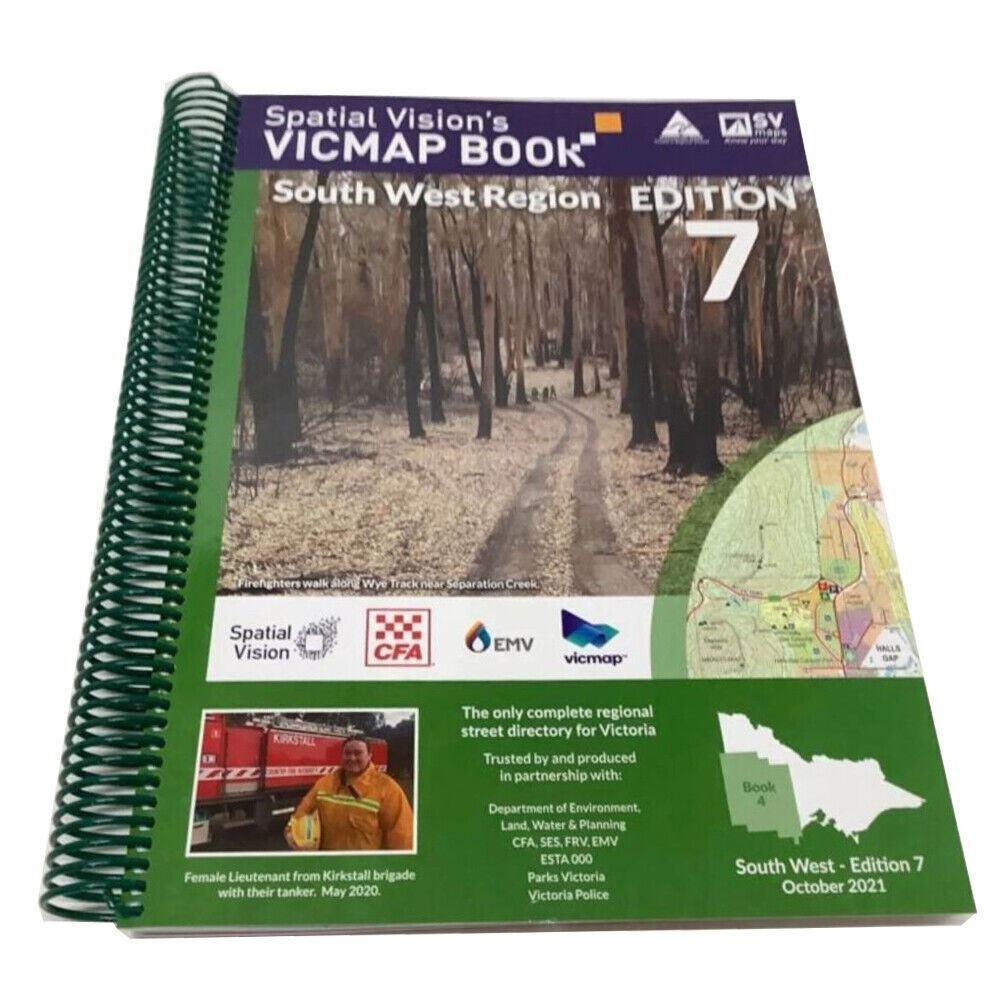 South West Region Vicmap Book - Spatial Vision SV Maps - 7th Edition Oct 2021 - Australian Empire Shop