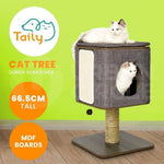 Taily Cat Tower Tree Scratcher Scratching Post Pole House Condo Toy Bed Wooden - Australian Empire Shop