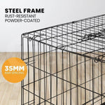 Taily Pet Crate Collapsible Metal Frame Kennel Dog Rabbit Cat Cage Playpen 30" - Australian Empire Shop