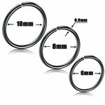 Unisex Small Fake Nose Ring Ear Lip Body Piercing Jewellery Silver Gold Black AU - Australian Empire Shop