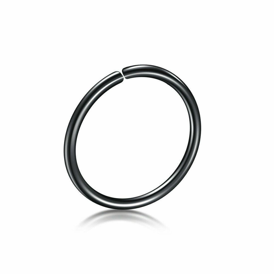 Unisex Small Fake Nose Ring Ear Lip Body Piercing Jewellery Silver Gold Black - Australian Empire Shop